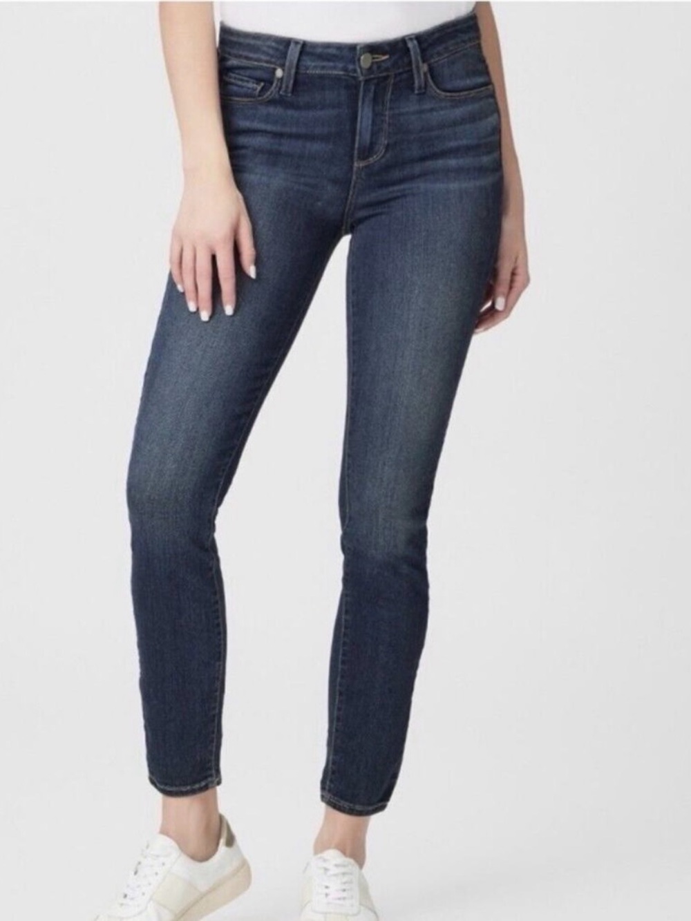 PAIGE Verdugo Ankle Skinny Jeans Size 24 Dark Wash